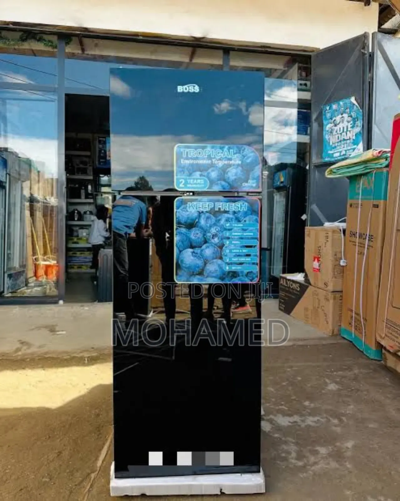 Boss Fridge Bs202blk 205l
