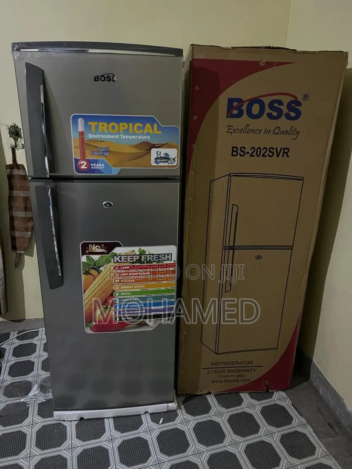 Boss Refrigerator Bs202svr 205l