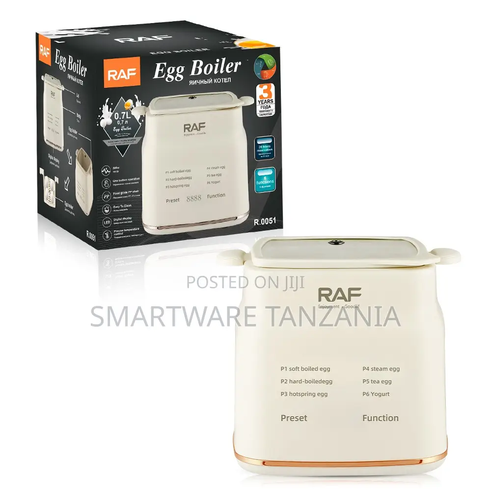 Raf R.0051 Electric Egg Boiler With 6 Functions, 0.7 Liters
