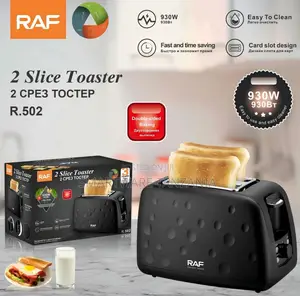 Raf 2-slice Toaster R.502, 930w Fast Toast, Easy To Clean