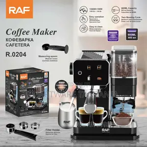 Raf R.0204 Coffee Maker With Built-in Grinder, 1350w, 900ml