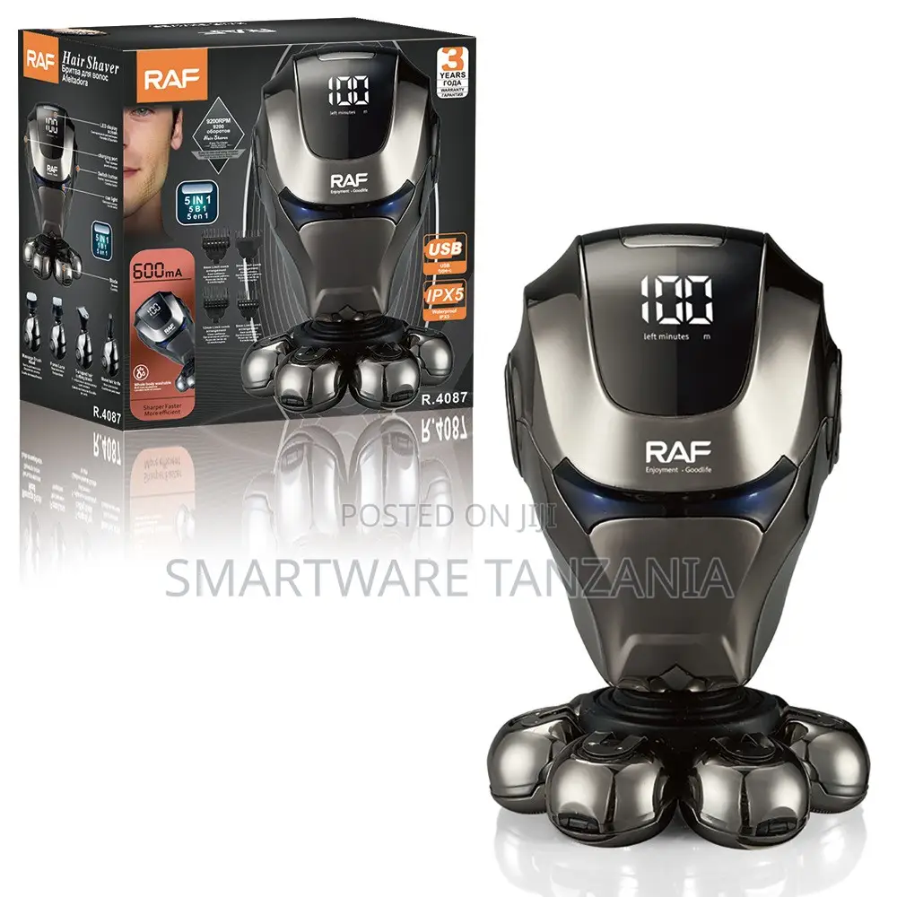 Raf 5-in-1 Hair Shaver R.4087 Usb Rechargeable, Ipx5 Rated