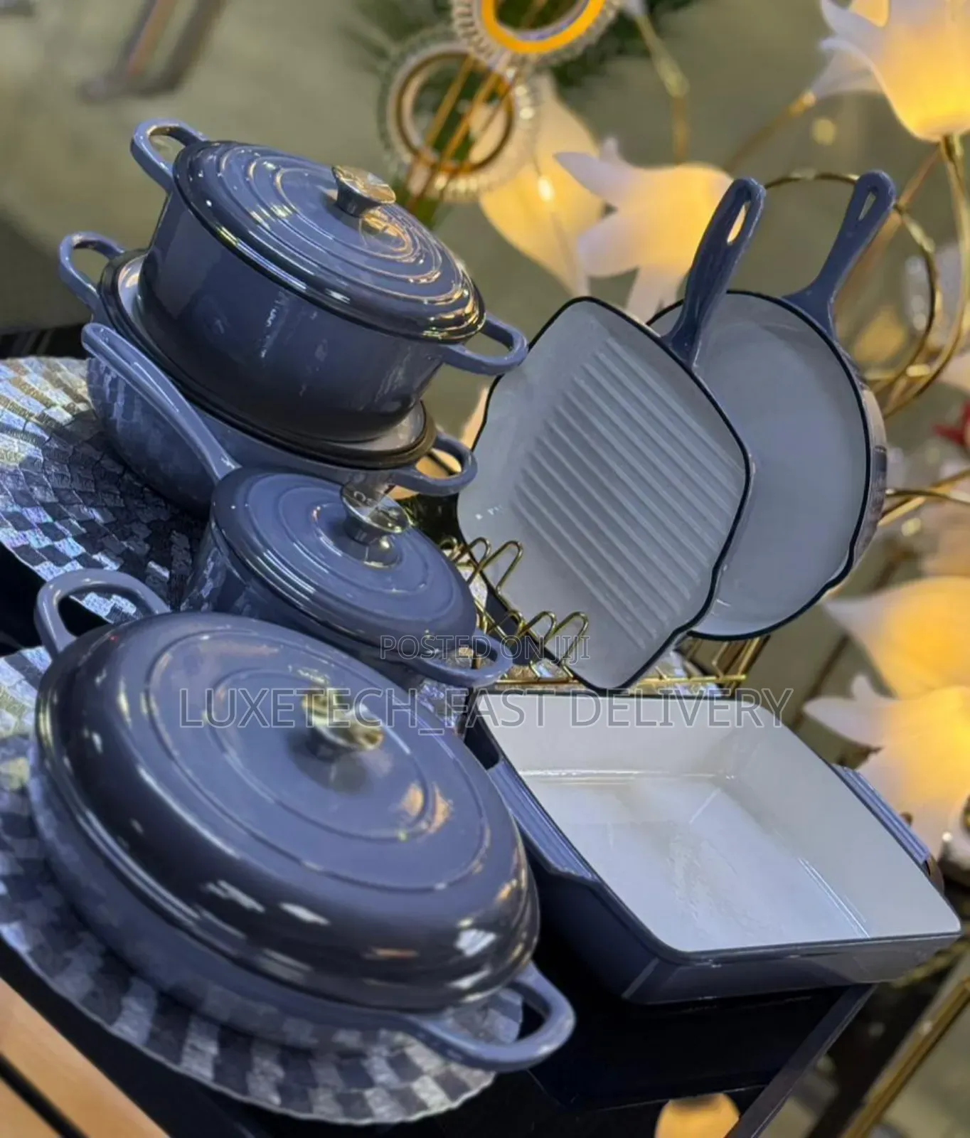 High-Quality Enamelled Cast Iron Cookware Set