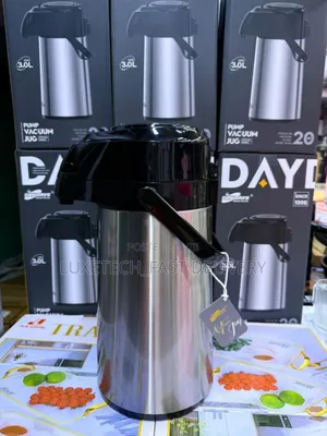 Stainless Steel Thermal Airpot Pump Vacuum Jug 3-Litres