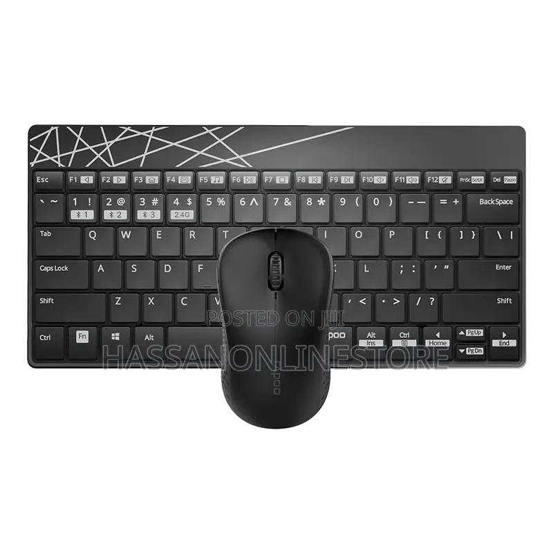 Rapoo 8000m Multi-Mode Wireless Keyboard Set