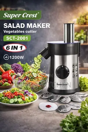 Super Crest Salad Maker 6 in 1 ( Vegetable Cutter)