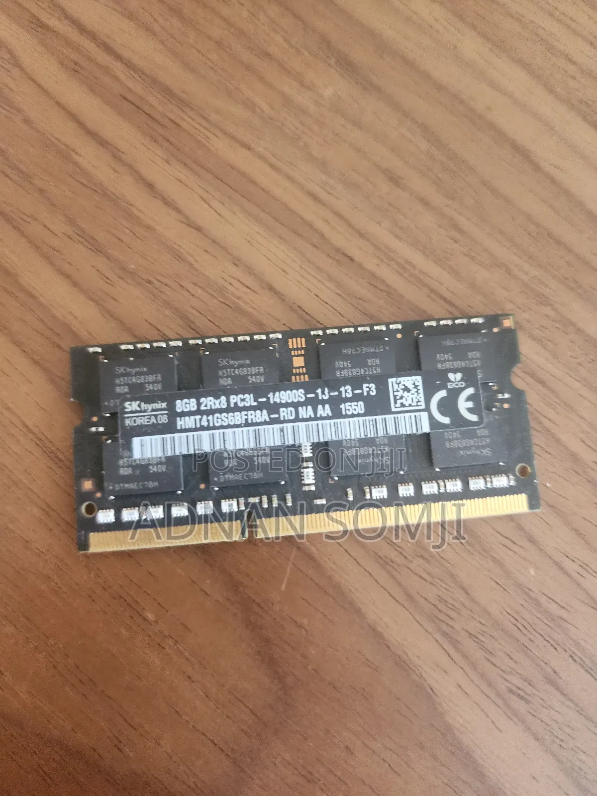 8 Gigs Ddr3 Sk Hynix Laptop Ram/Memory