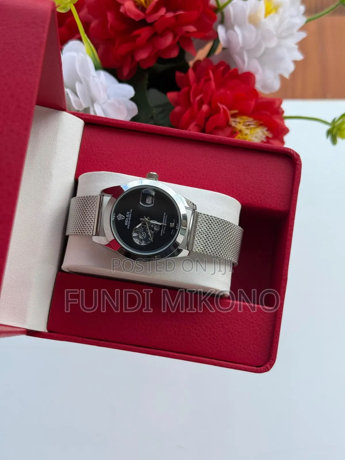 New Rolex Watch (Silverblack)