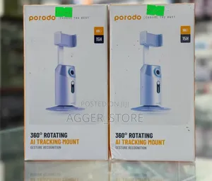 Porodo 360° Rotating Ai Tracking Mount Gesture Recognition