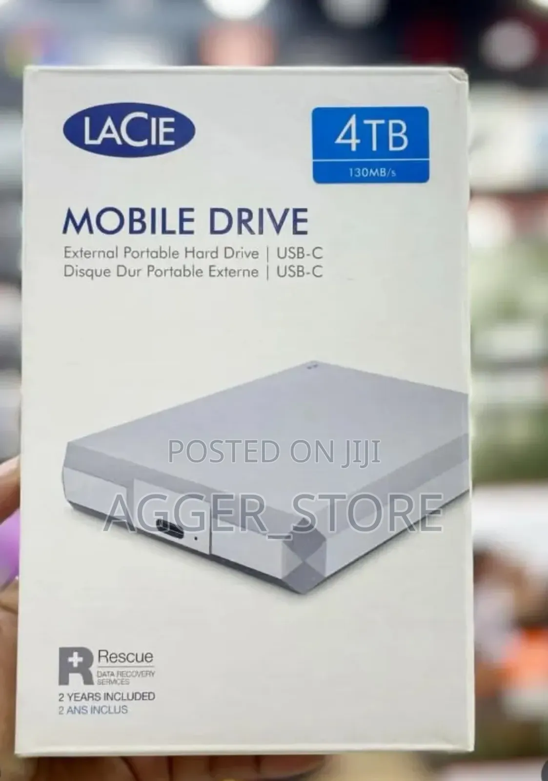 Lacie Mobile Drive External Portable Hard Drive Usb C 4tb