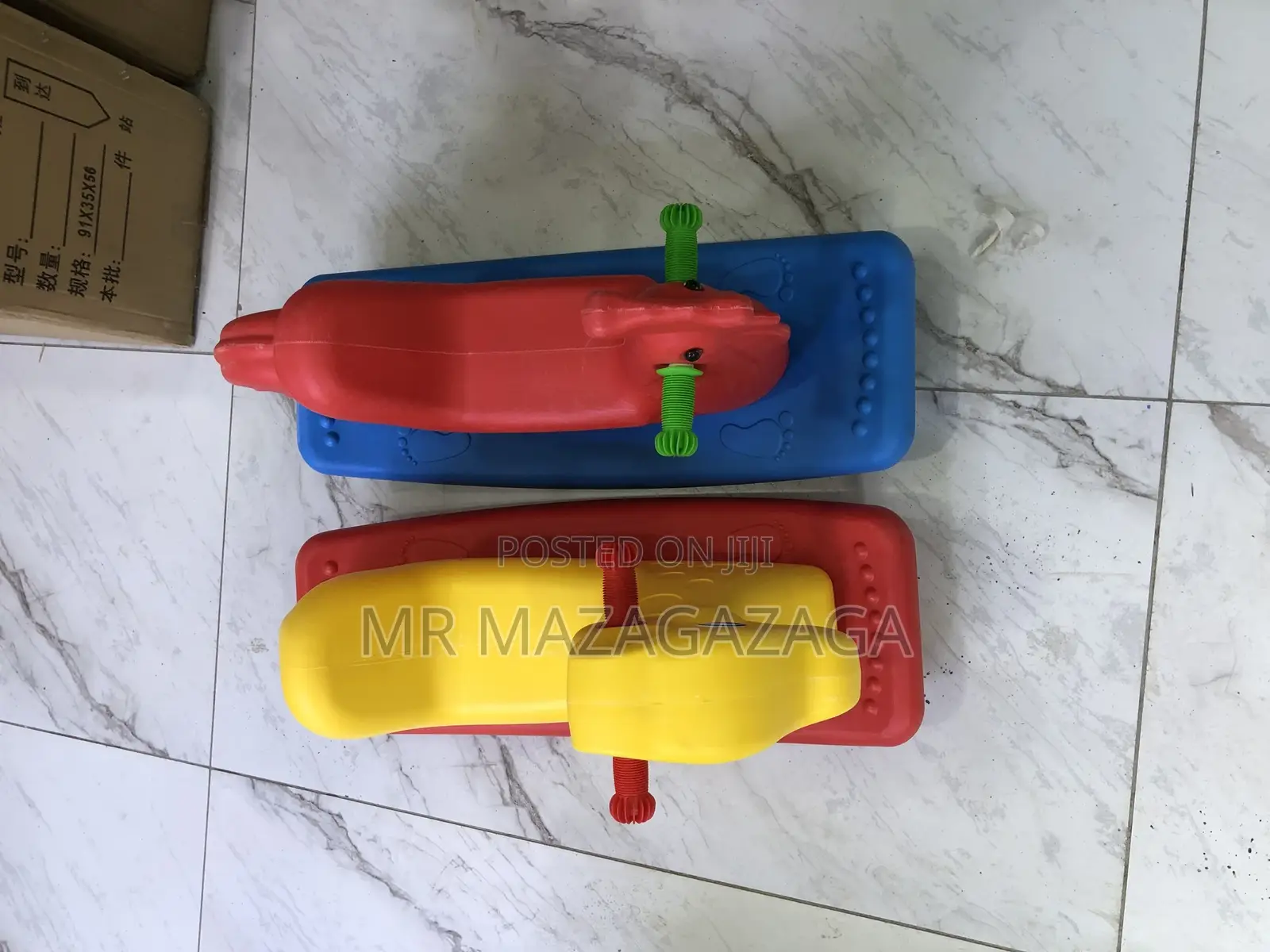 Kindergarten Children's Two-Color Rocking Horse