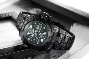 Golden Hour Watch Black Full Steel