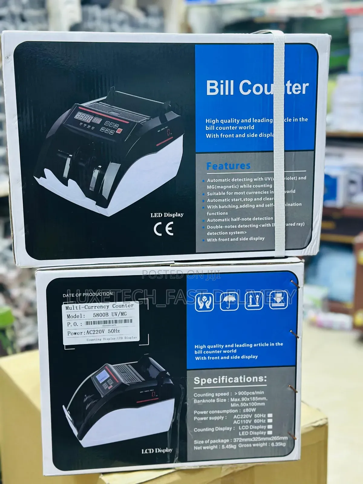 Multi-Currency Bill Counter (Model: 5800b Uv/Mg)