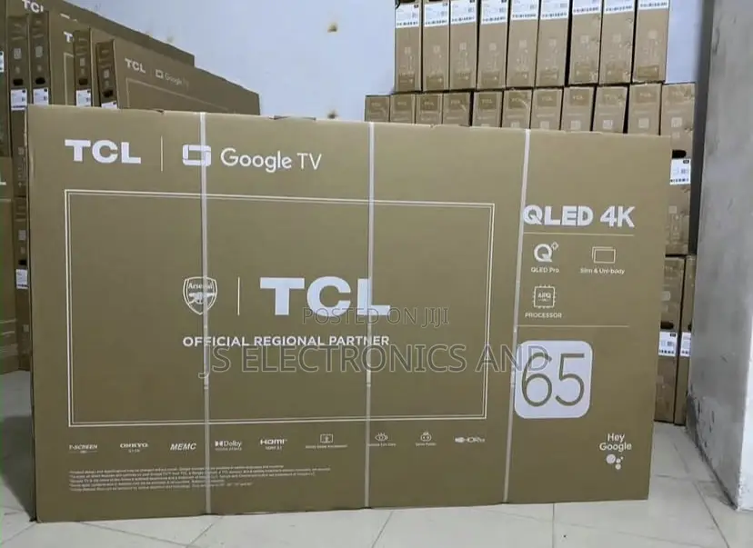 TCL TV Inch 65 Qled Google Smart Free Wall Braket