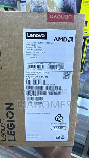 Legion Go S 8apu1 Cpu: Amd Ryzen Z1 Extreme Ram: 32gb SSD 1tb