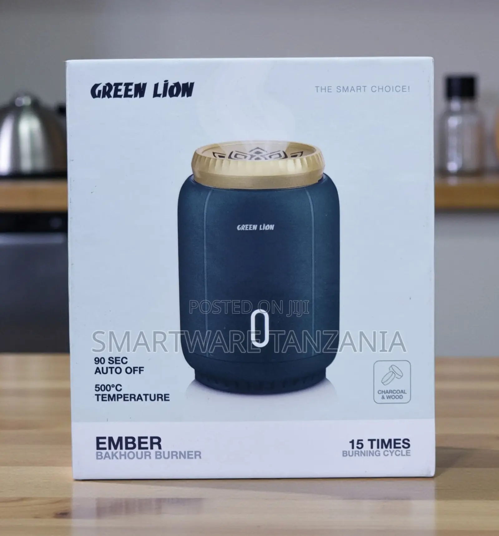 Green Lion Ember Electric Bakhour Burner Deep Blue 500c
