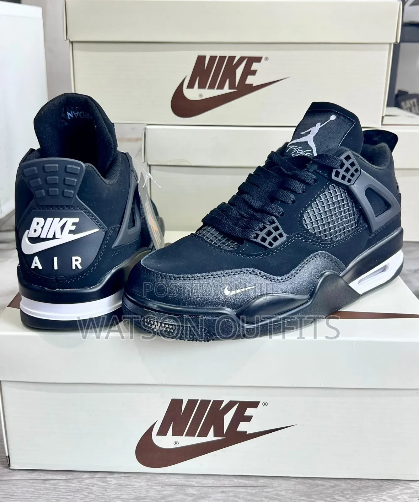Men's Leather Shoes Jordan Bike Air Brand New Completely Very Original