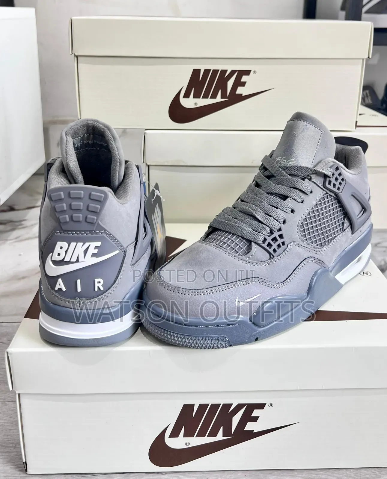 Men's Leather Shoes Jordan Bike Air Brand New Completely Very Original