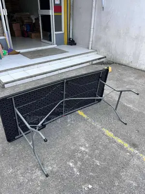 Heavy Duty Plastic Black Foldable Table 1.8m