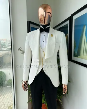 White Taxedo Gent Suit