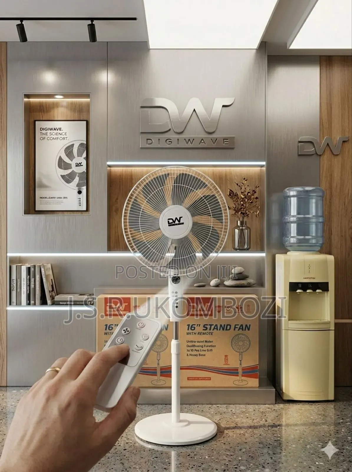 *Digiwave Stand Fan With Remote 16inch