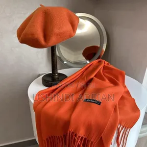 Beret Cashmere Scarf Set