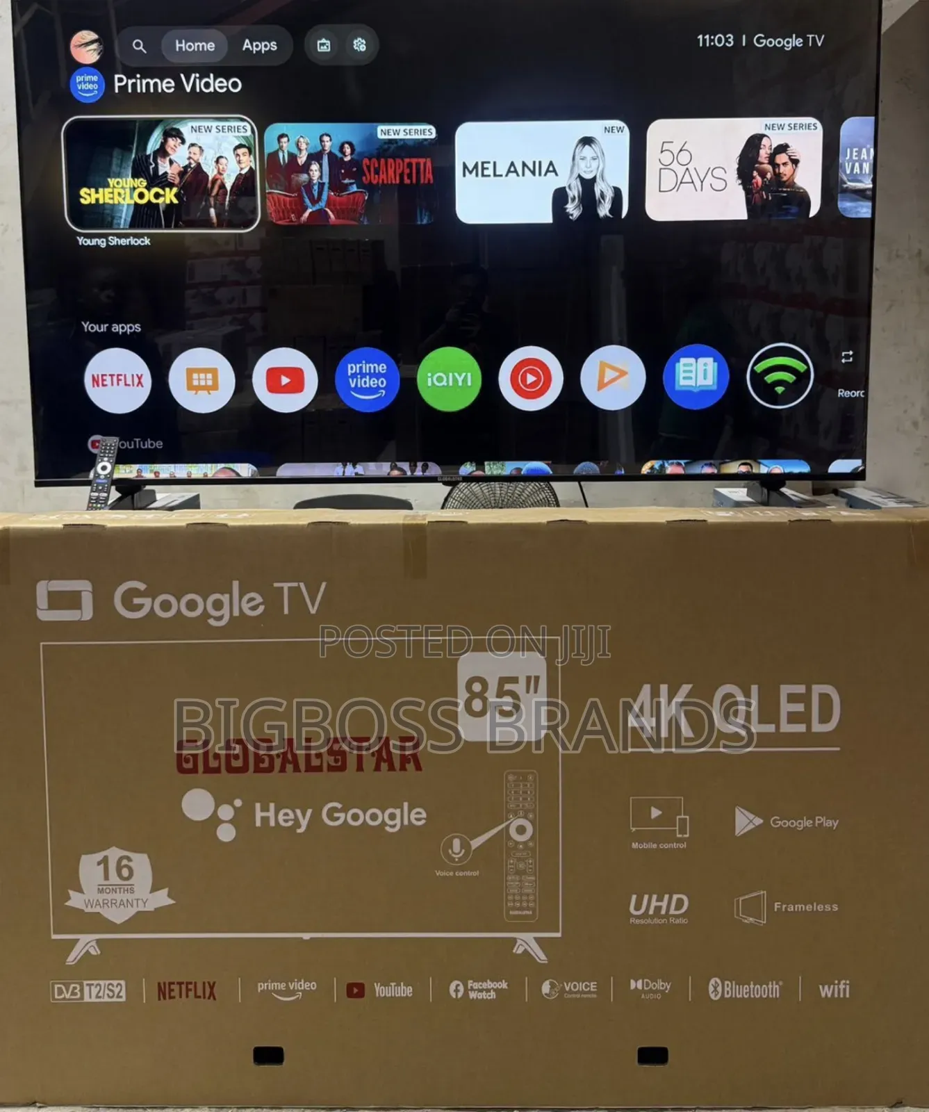 Globalstar 85 Inch Google Tv Qled 