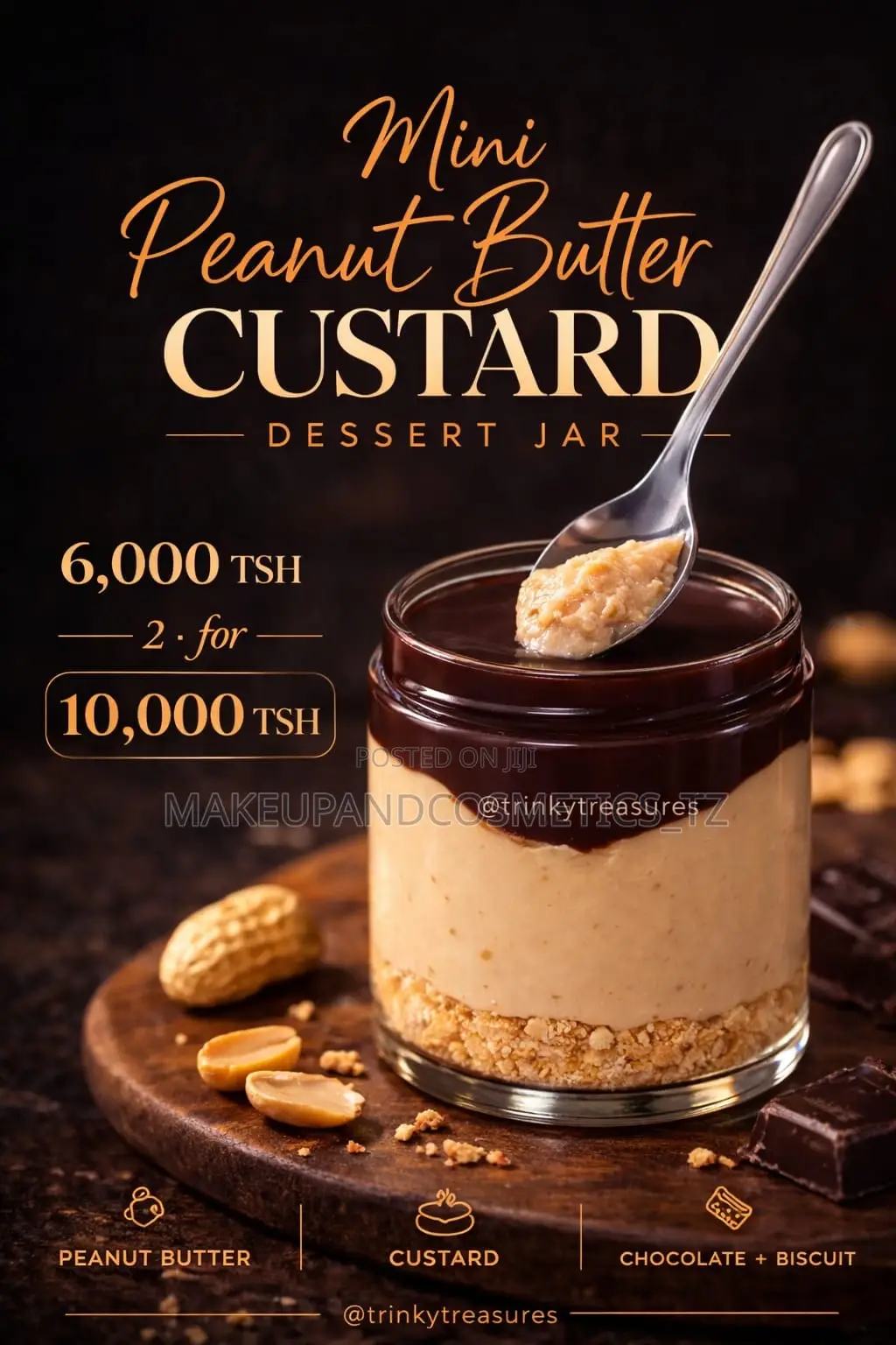 Mini Peanut Butter Custard
