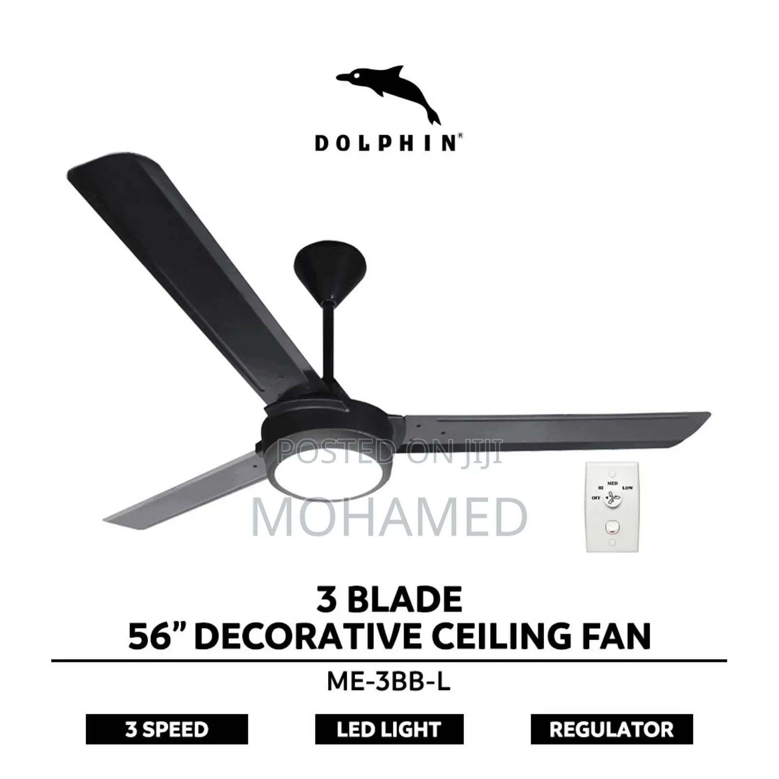 Dolphin Inch 56 Decorative Ceiling Fan