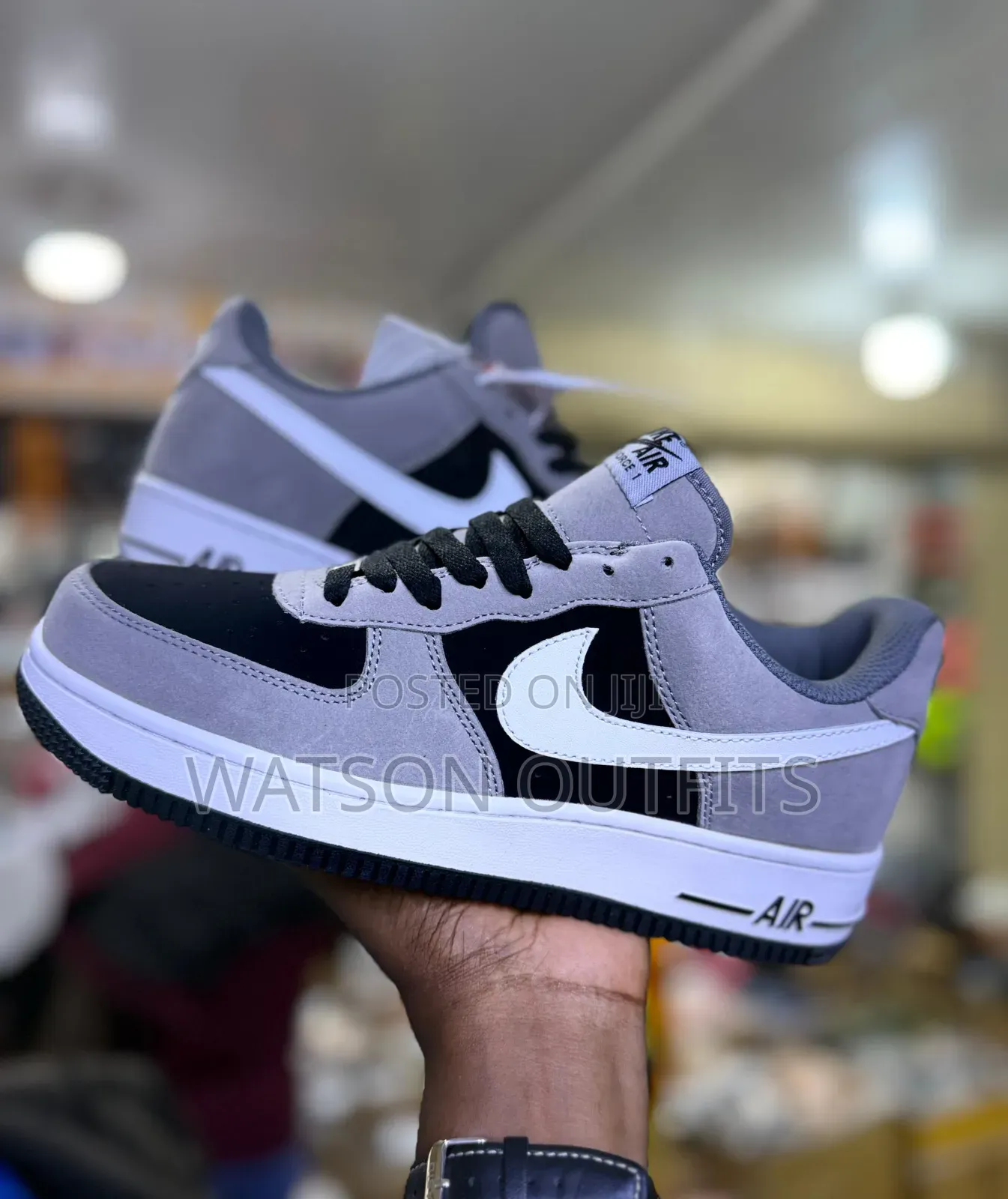 Nike Airforce One Brand Men's Leather Shoes Unique Colours