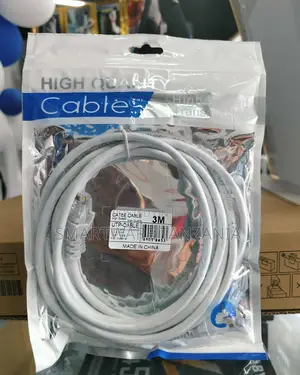 Cat6e Utp Ethernet Patch Cable Rj45 Network Lan Cable White 3m