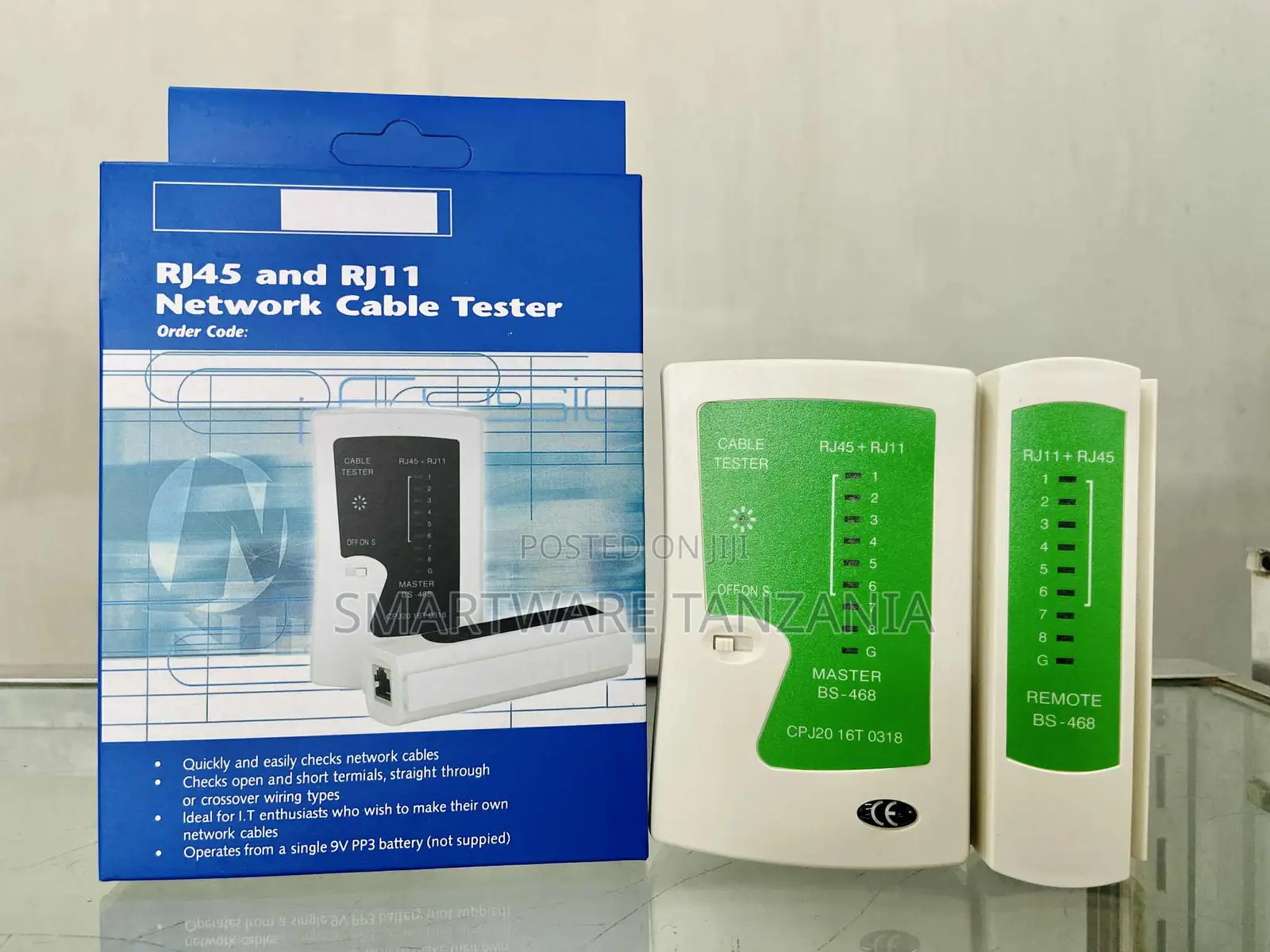 Rj45 Rj11 Network Cable Tester Lan Ethernet Continuity Checker
