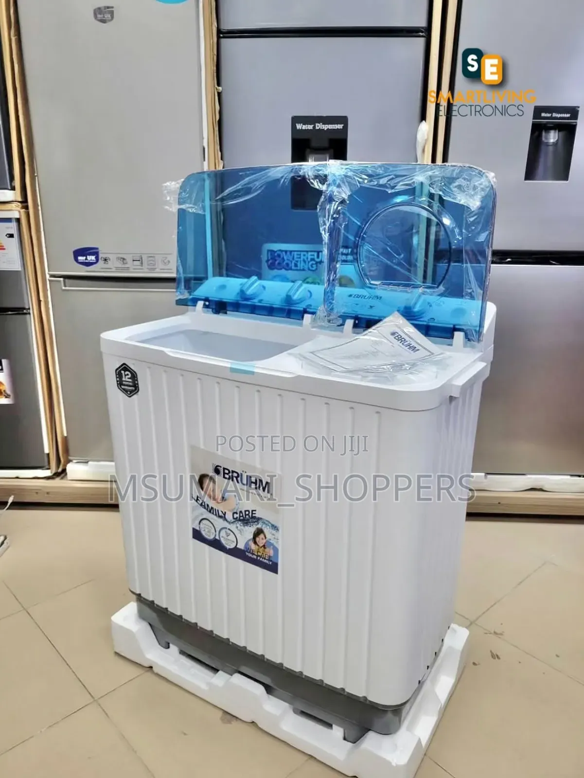 Mashine Ya Kufulia Bruhm 7kg ( Inafua , Suuza , Kamua )