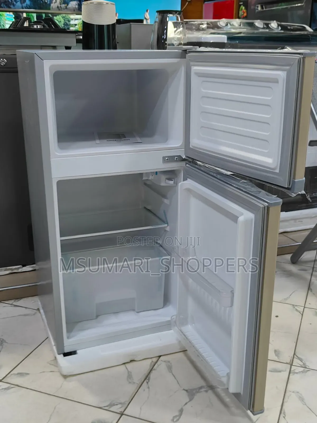 T Mall Double Doors Refrigerator Ujazo Lita 138 ( 490,000/= )