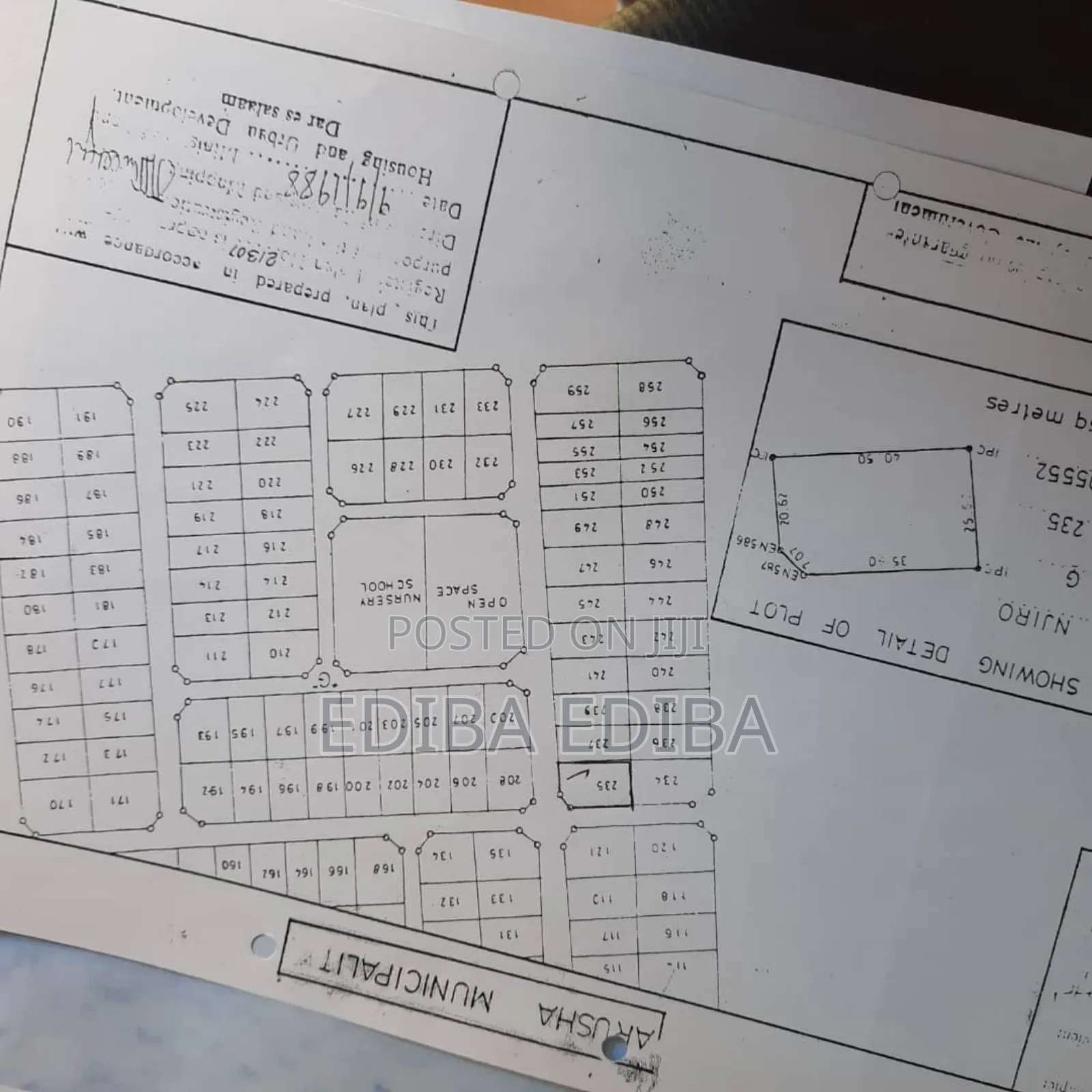 900 SQMS Plot for Sale at Agm PPF Arusha