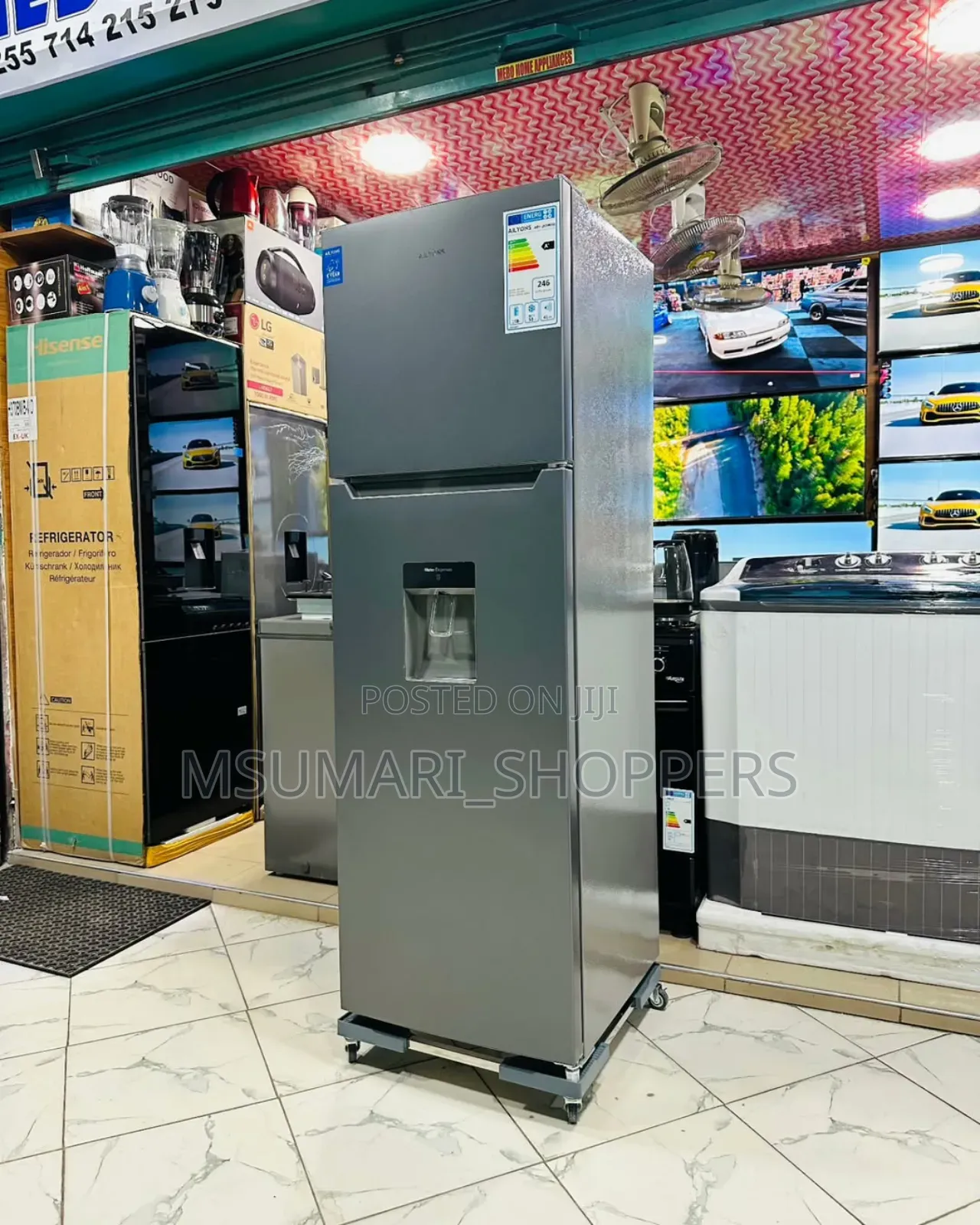Ailyons Refrigerator Non Frost 251l With Water Dispenser System.