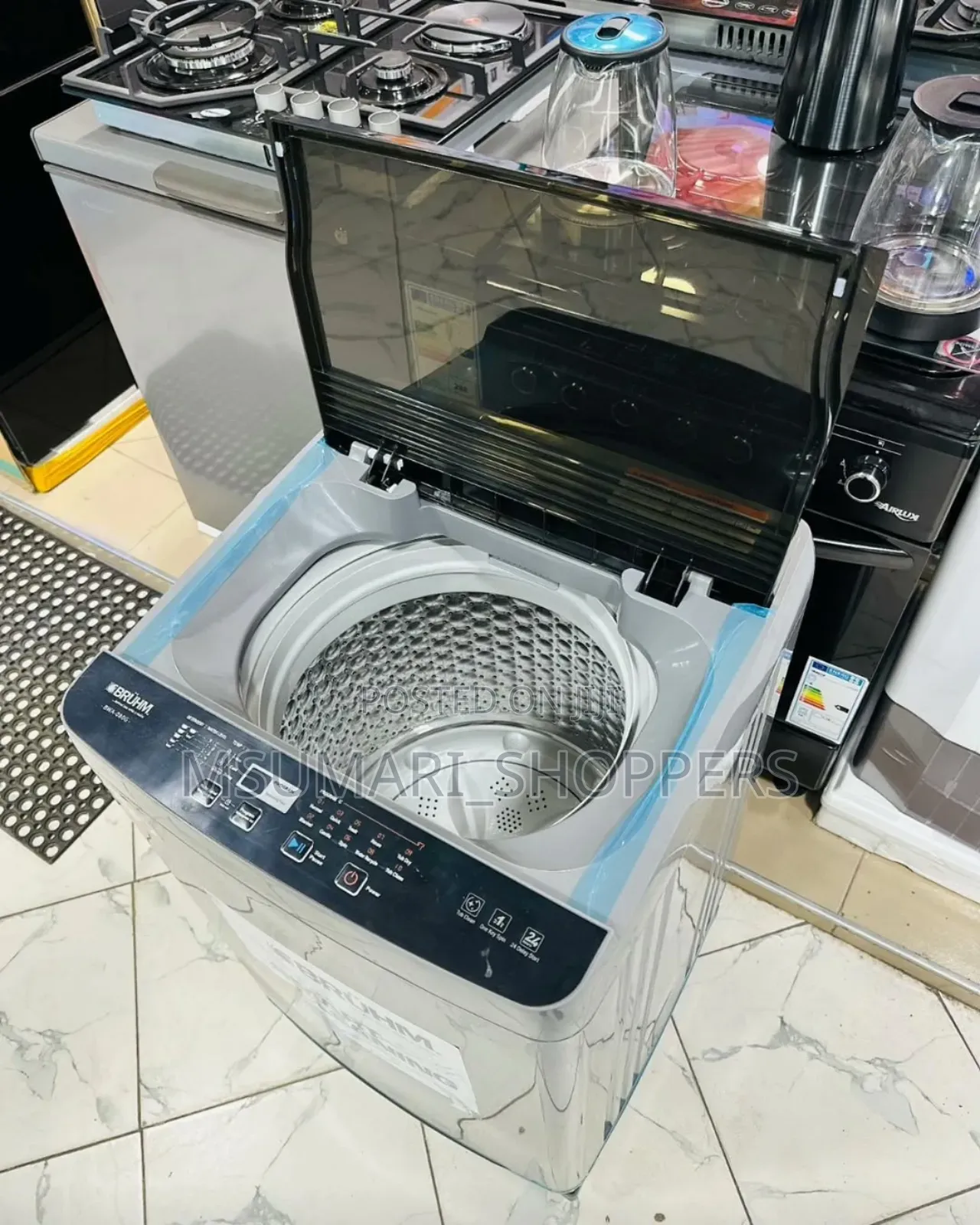 Bruhm Automatic Washing Machine Top Load 8 Kg