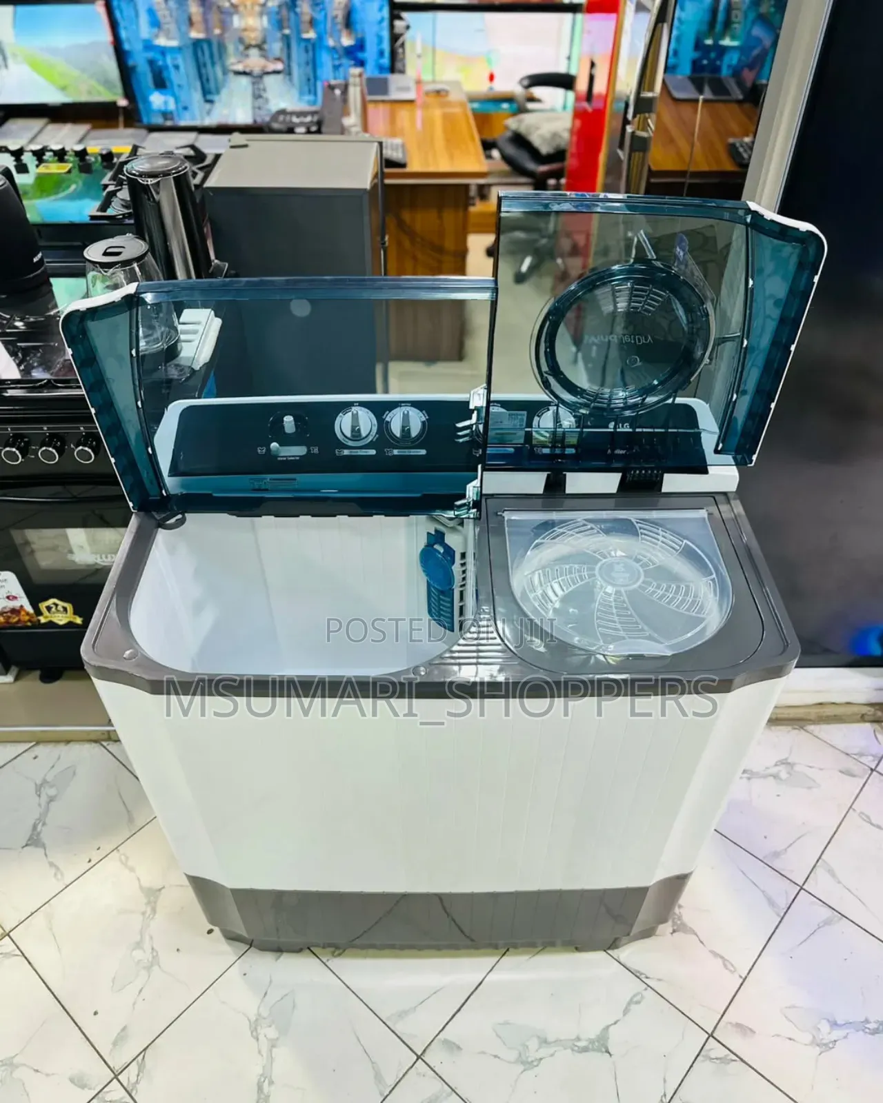 Lg 16kg Manual Washing Machine Spin-Drying in Separate Tubs.
