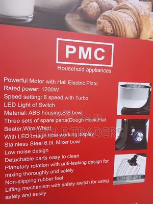 6l PMC Stand Mixer (1200w)