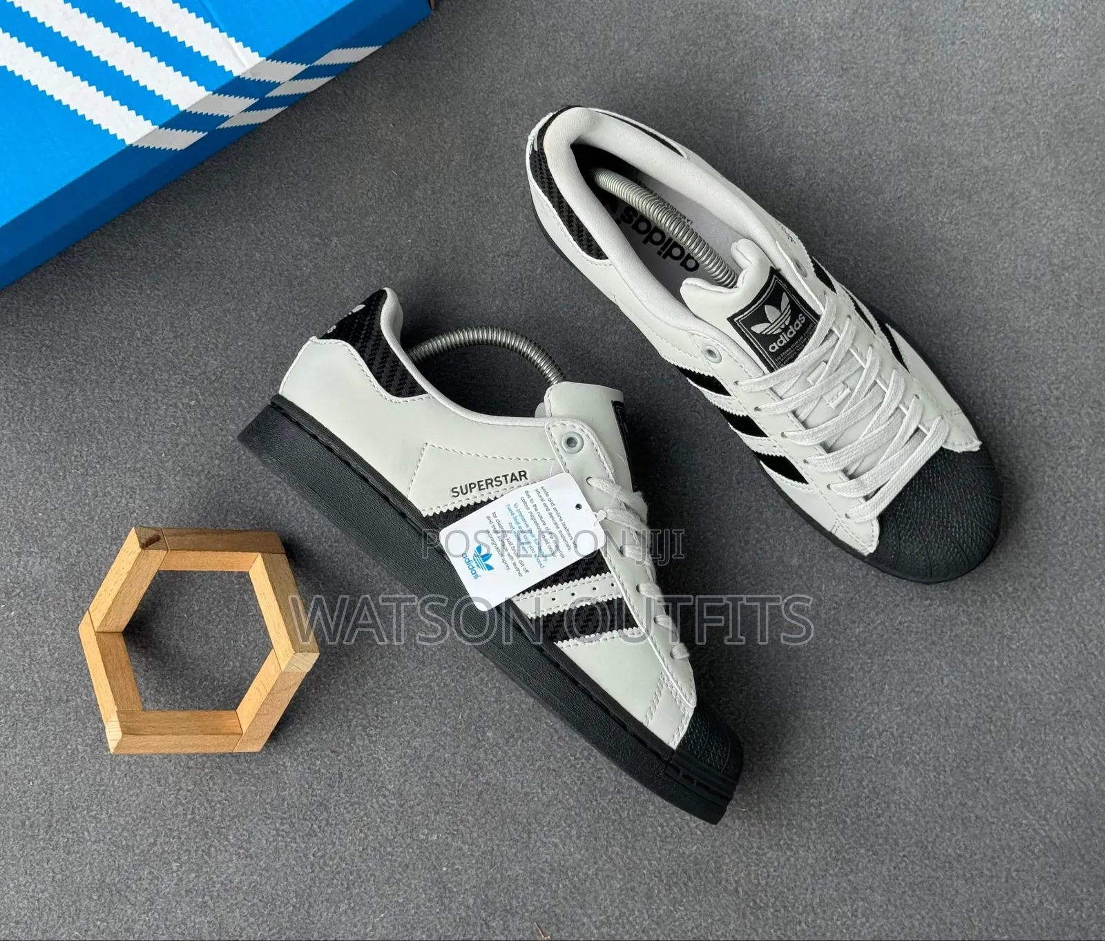 Adidas Super Star Brand Men's Leather Sneakers or Shoes Materials Nice