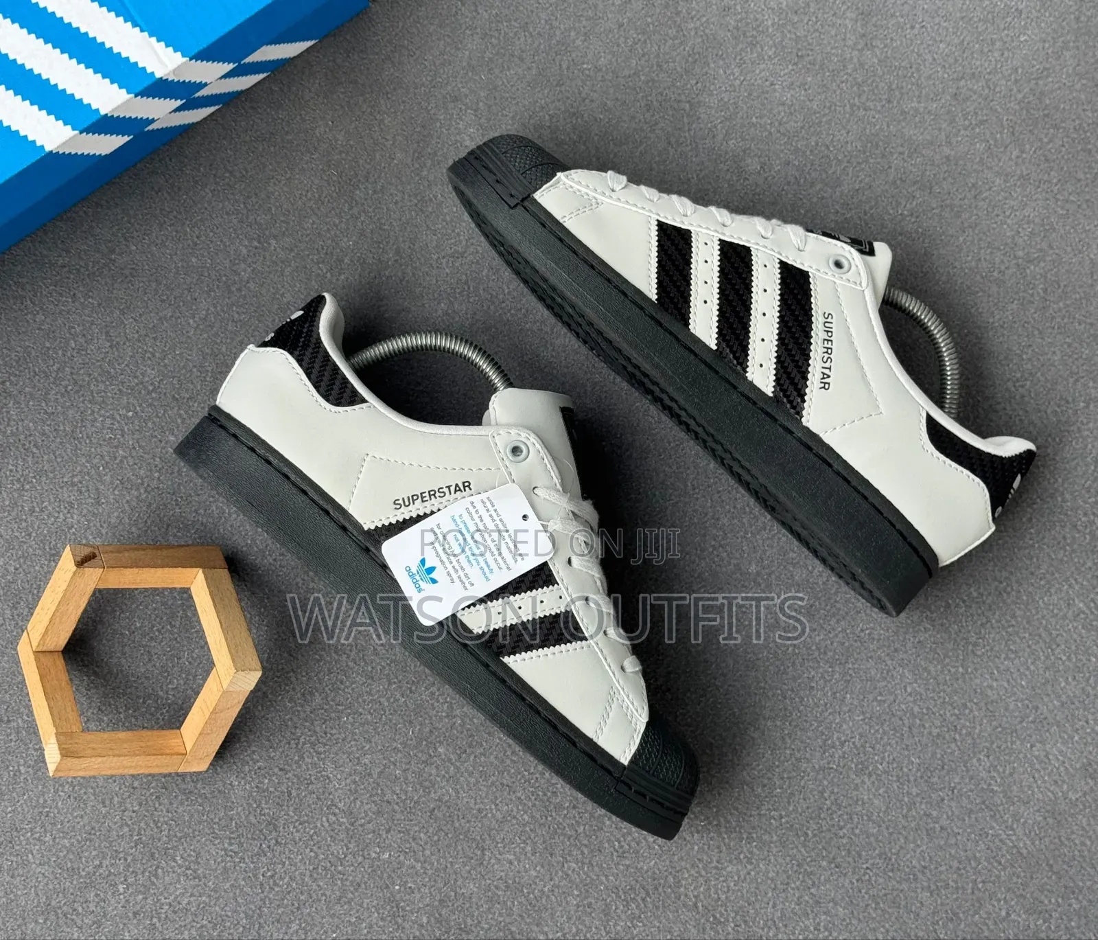 Adidas Super Star Brand Men's Leather Sneakers or Shoes Materials Nice