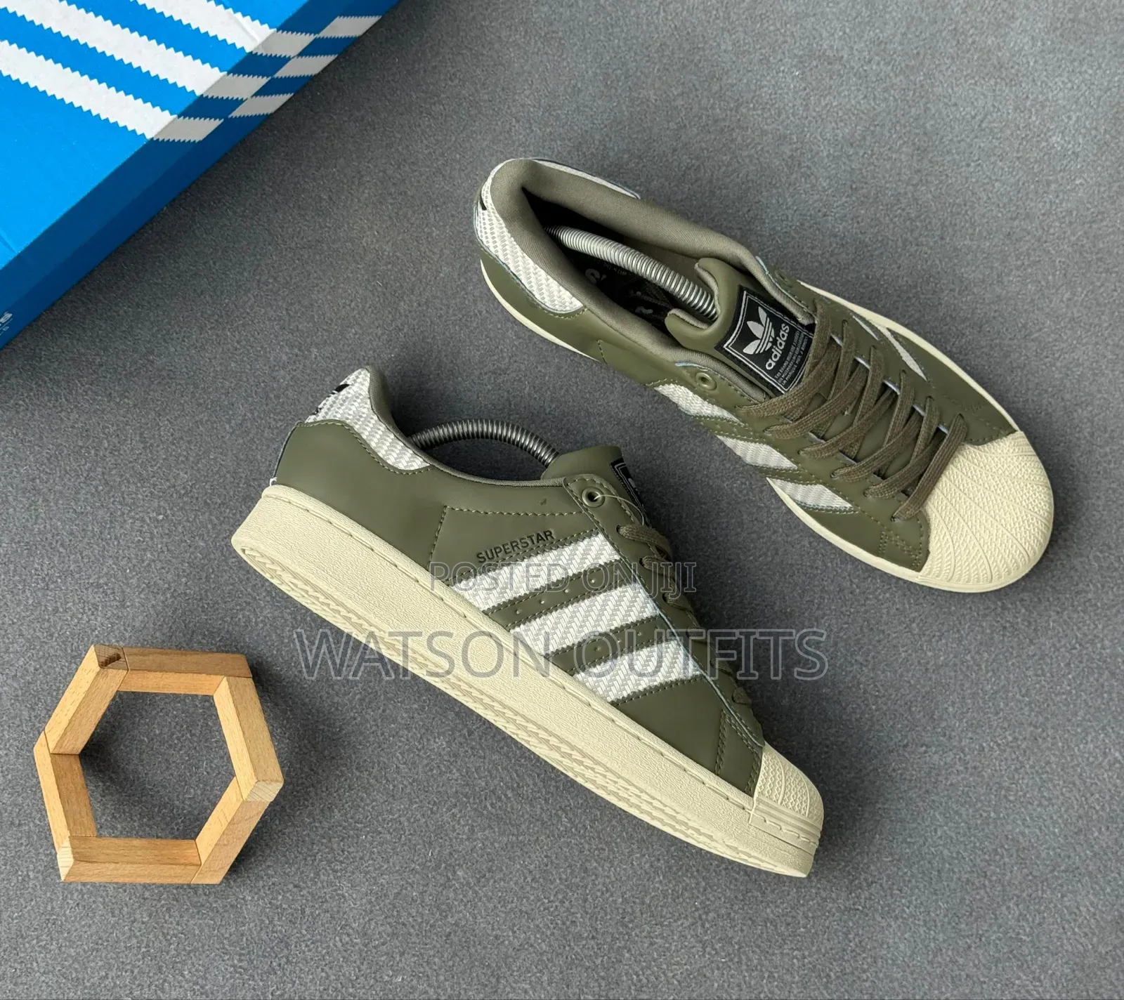 Adidas Super Star Brand Men's Leather Sneakers or Shoes Materials Nice
