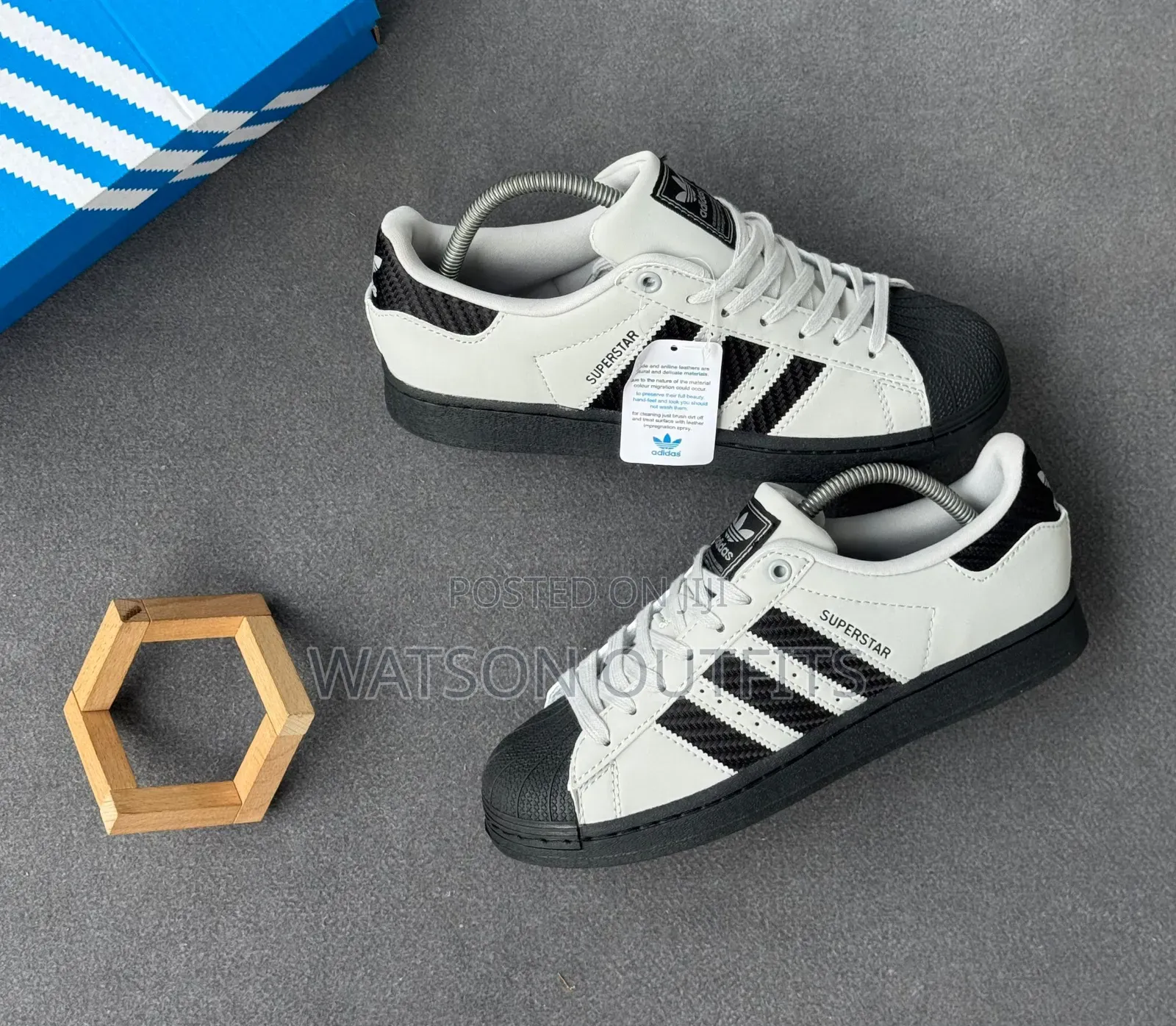 Adidas Super Star Brand Men's Leather Sneakers or Shoes Materials Nice