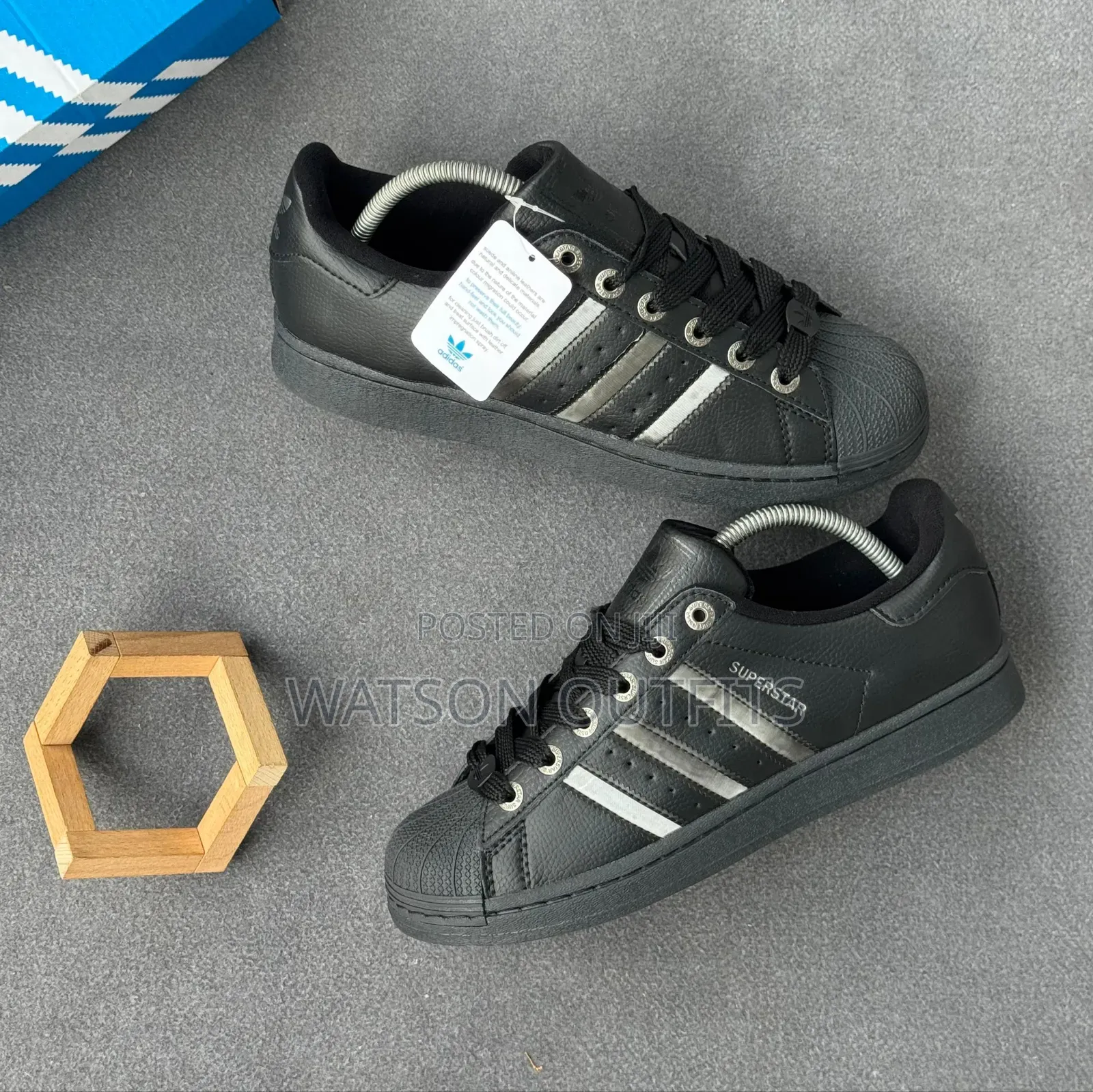 Adidas Super Star Brand Men's Leather Sneakers or Shoes Materials Nice
