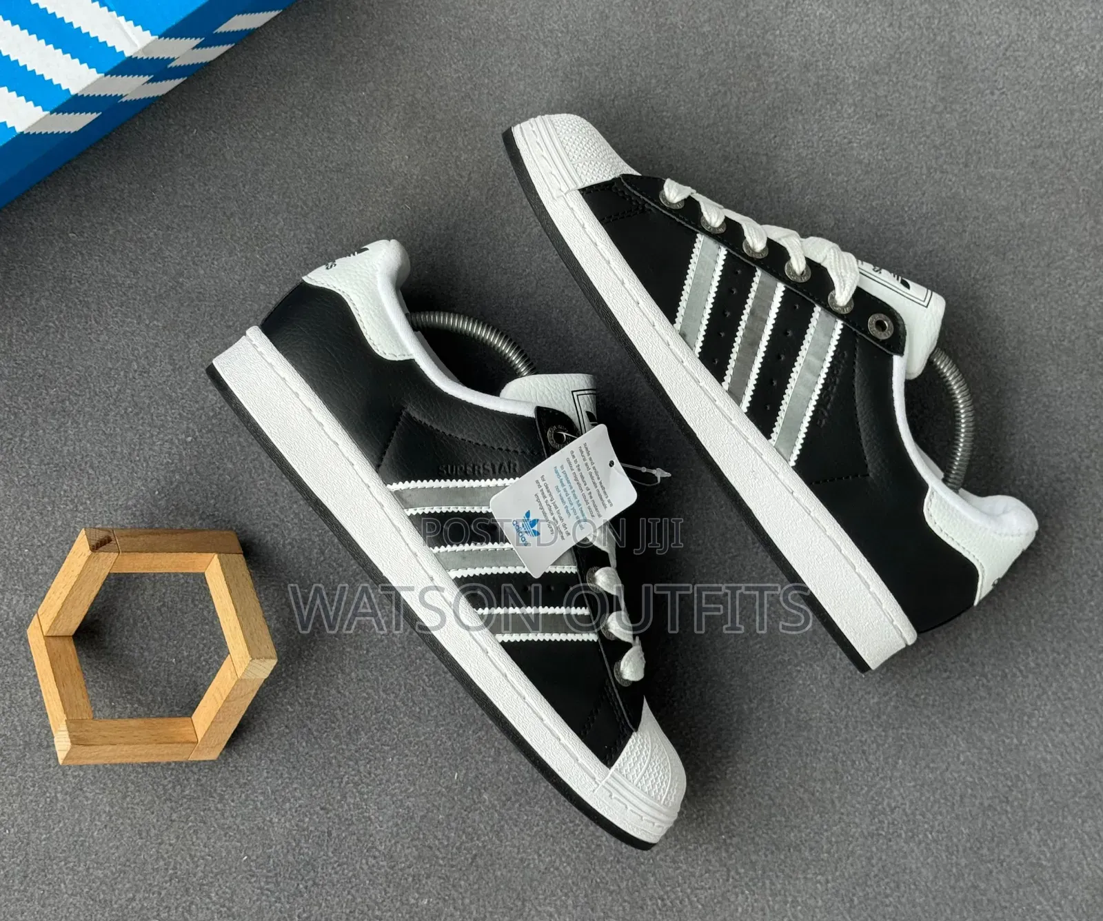 Adidas Super Star Brand Men's Leather Sneakers or Shoes Materials Nice
