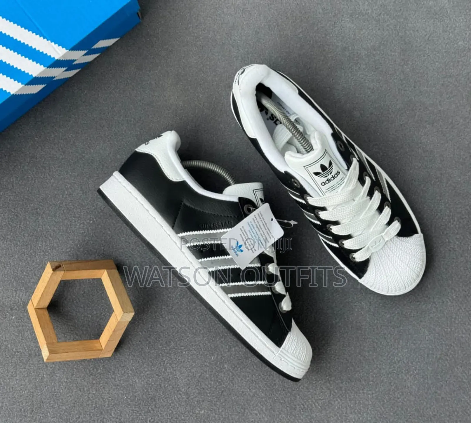 Adidas Super Star Brand Men's Leather Sneakers or Shoes Materials Nice