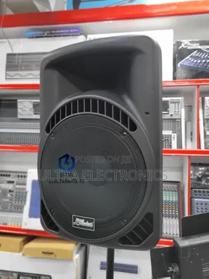 Soundsoft 15" Active Pa Speaker Rechargeable With 2 Mic And Amplifier
