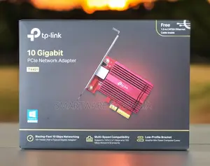 Tp-Link Tx401 10 Gigabit Pcie Network Adapter With Cat6a Cable