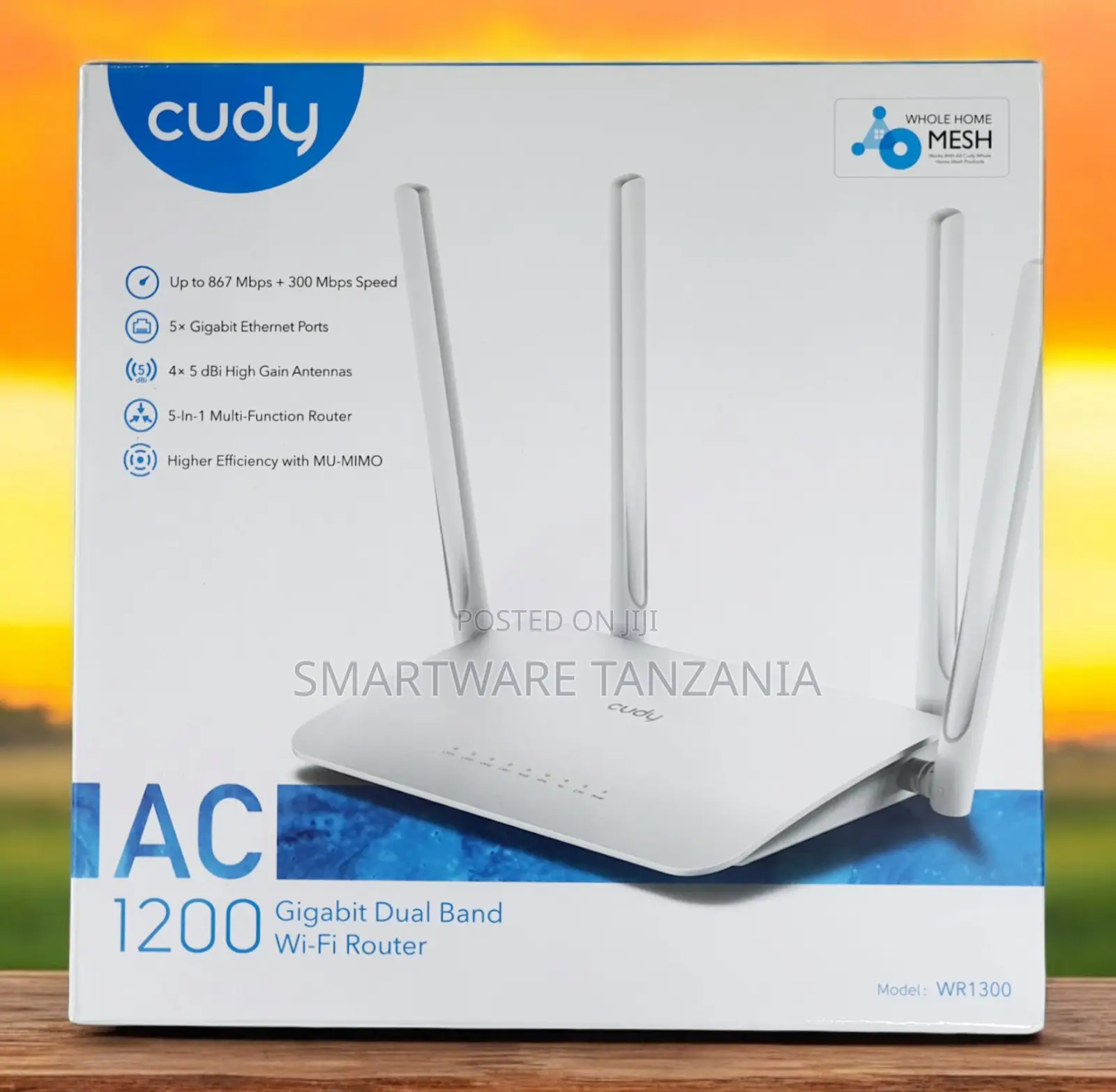 Cudy Wr1300 Ac1200 Gigabit Dual-Band Mesh Wi-Fi Router