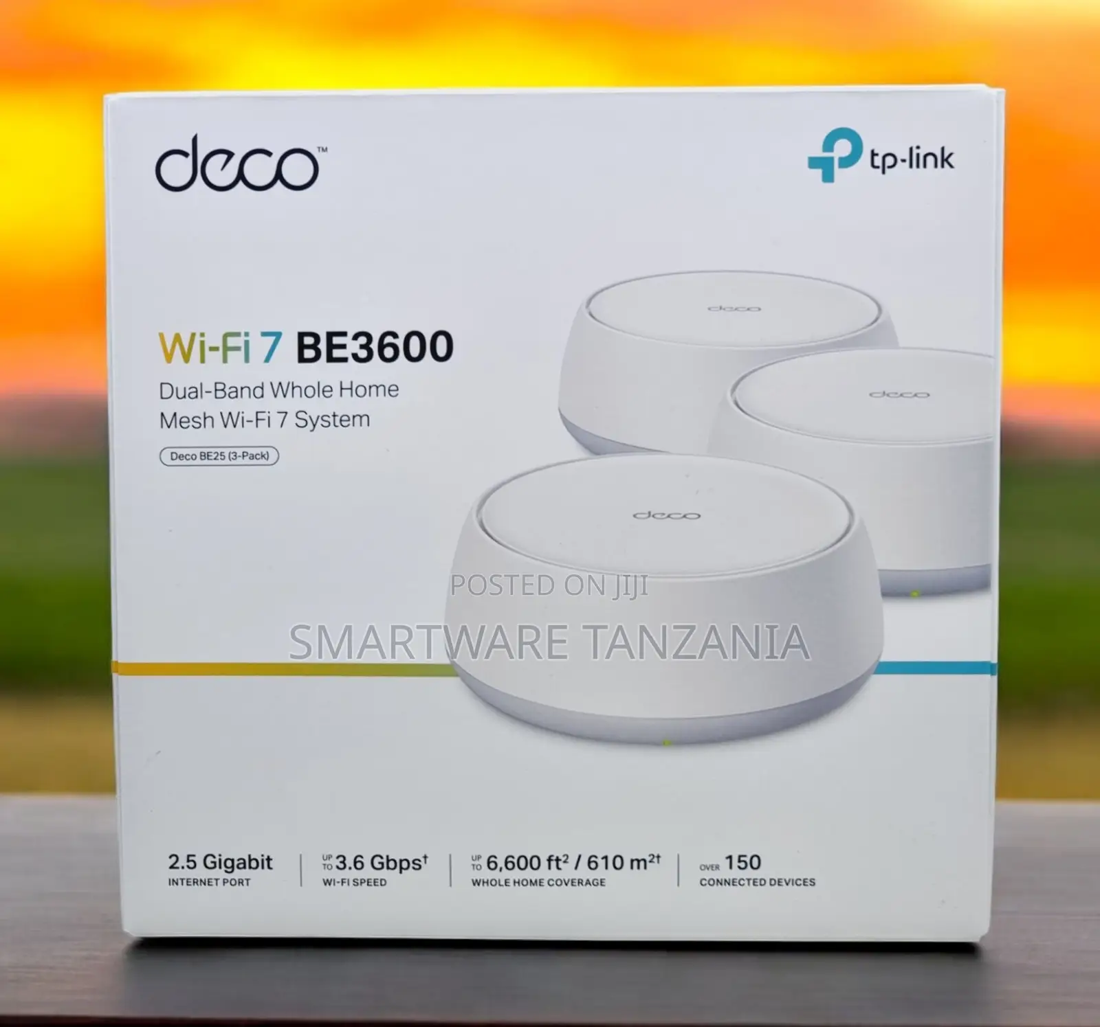 Tp-Link Deco Be25 Wi-Fi 7 Be3600 Whole Home Mesh System 3-Pack